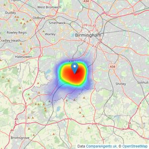 Rice Chamberlains LLP - Bournville listings heatmap