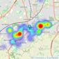 Rice Chamberlains LLP - Kings Norton listings heatmap