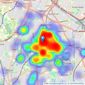 Rice Chamberlains LLP - Moseley listings heatmap