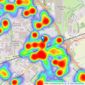 Richard James - Stratton St. Margaret listings heatmap