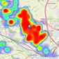 Richard Kendall - Ossett listings heatmap