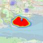 Richard Poyntz & Co - Canvey Island listings heatmap