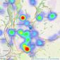 Richard Tuck Estate & Letting Agent - Blackwood listings heatmap