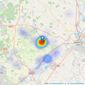 Richard Watkinson & Partners - Southwell listings heatmap