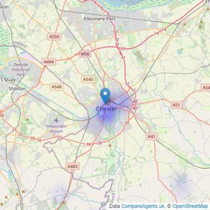 Rickitt Partnership - Chester listings heatmap