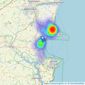 Ridgewater - Paignton listings heatmap