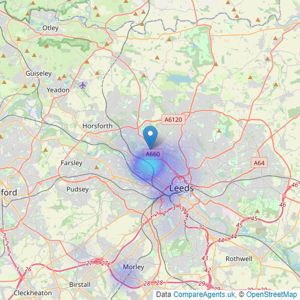 Right Let Leeds - Headingley listings heatmap