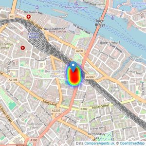 Right Now Residential - London listings heatmap