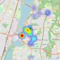 Right-step Real Estate - London listings heatmap