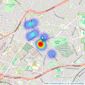 Ritz Properties - Leeds listings heatmap