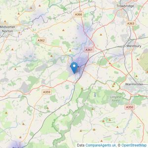 Rivendell Estates - Somerset and Wiltshire listings heatmap