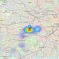 RiverHomes - West London listings heatmap