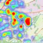 Riverside Residential Property Services - Washington listings heatmap