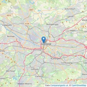 Robb Residential - Glasgow listings heatmap