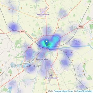 Robert Bell & Company - Lincoln listings heatmap