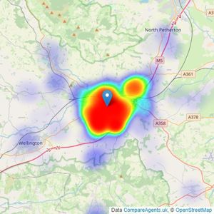 Robert Cooney - Taunton listings heatmap