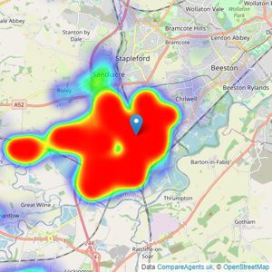 Robert Ellis - Long Eaton listings heatmap