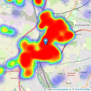 Robert Ellis - Stapleford listings heatmap