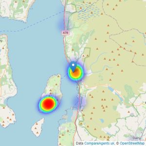 Robert F Duff & Co LTD - Largs listings heatmap