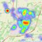 Robert Hale Estates - Wisbech listings heatmap