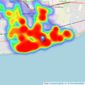 Robert Luff & Co - Worthing listings heatmap