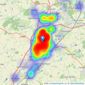 Robert Oulsnam & Company - Bromsgrove listings heatmap