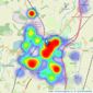 Robert Oulsnam & Company - Droitwich listings heatmap