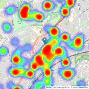 Robert Oulsnam & Company - Northfield listings heatmap