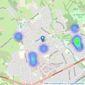 Robert Parish - Romford listings heatmap