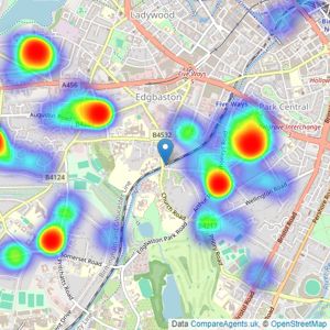 Robert Powell - Birmingham listings heatmap