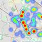 Robertson Phillips - North Harrow listings heatmap