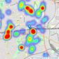 Robertson Smith & Kempson - Ealing listings heatmap