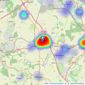 Robinson Hornsby - Tickhill listings heatmap