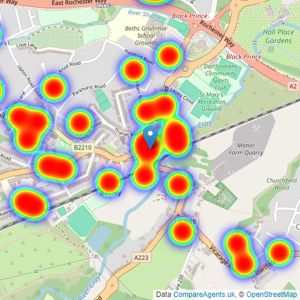 Robinson Jackson - Bexley listings heatmap