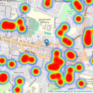 Robinson Jackson - Bexleyheath listings heatmap