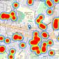 Robinson Jackson - Bexleyheath listings heatmap