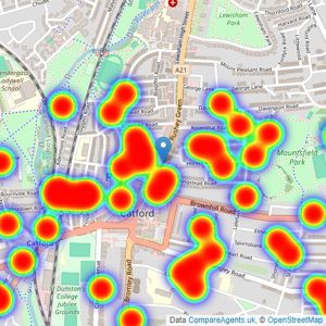 Robinson Jackson - Catford listings heatmap