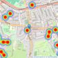 Robinson Jackson - Eltham listings heatmap