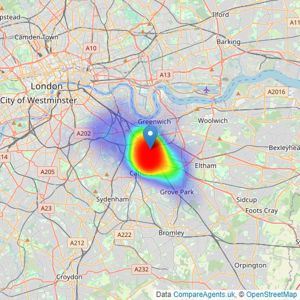 Robinson Jackson - Lewisham listings heatmap