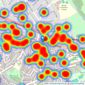 Robinson Jackson - Sidcup listings heatmap