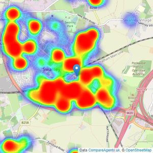 Robinson Jackson - Swanley Resale listings heatmap