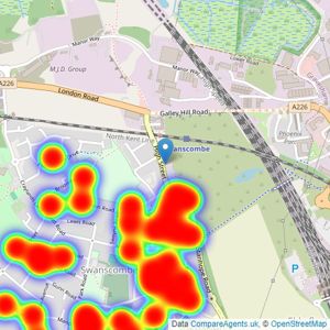 Robinson Jackson - Swanscombe listings heatmap