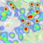 Robinson Michael & Jackson - Rainham listings heatmap