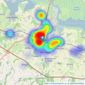 Robinson Michael & Jackson - Sittingbourne listings heatmap