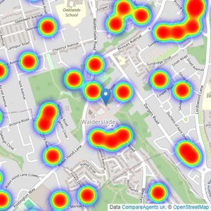 Robinson Michael & Jackson - Walderslade listings heatmap