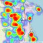 Robinsons Tees Valley - Hartlepool listings heatmap