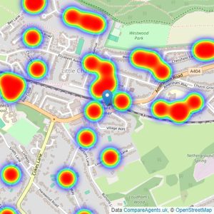 Robsons - Little Chalfont listings heatmap