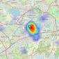 Rochills Ltd - Walton-On-Thames listings heatmap