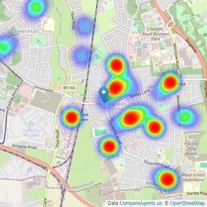 Roger Dean - Heald Green listings heatmap