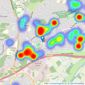 Roger Platt - Lower Earley listings heatmap